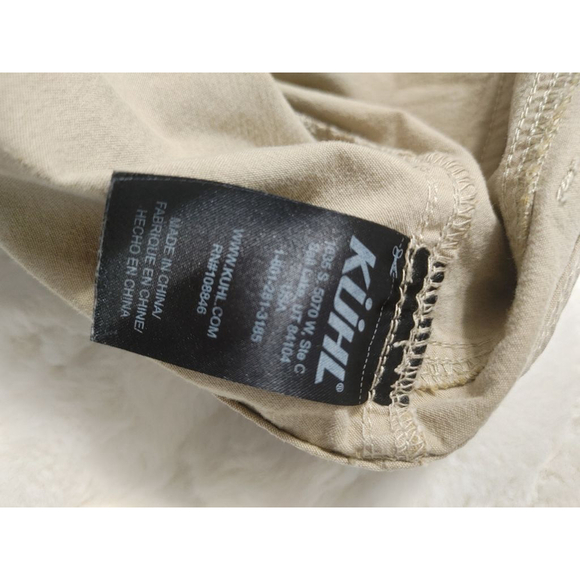 Women's KÜHL Beige Convertible Cotton Blend Stretchy Cargo Pants Size 8 - Picture 5 of 12
